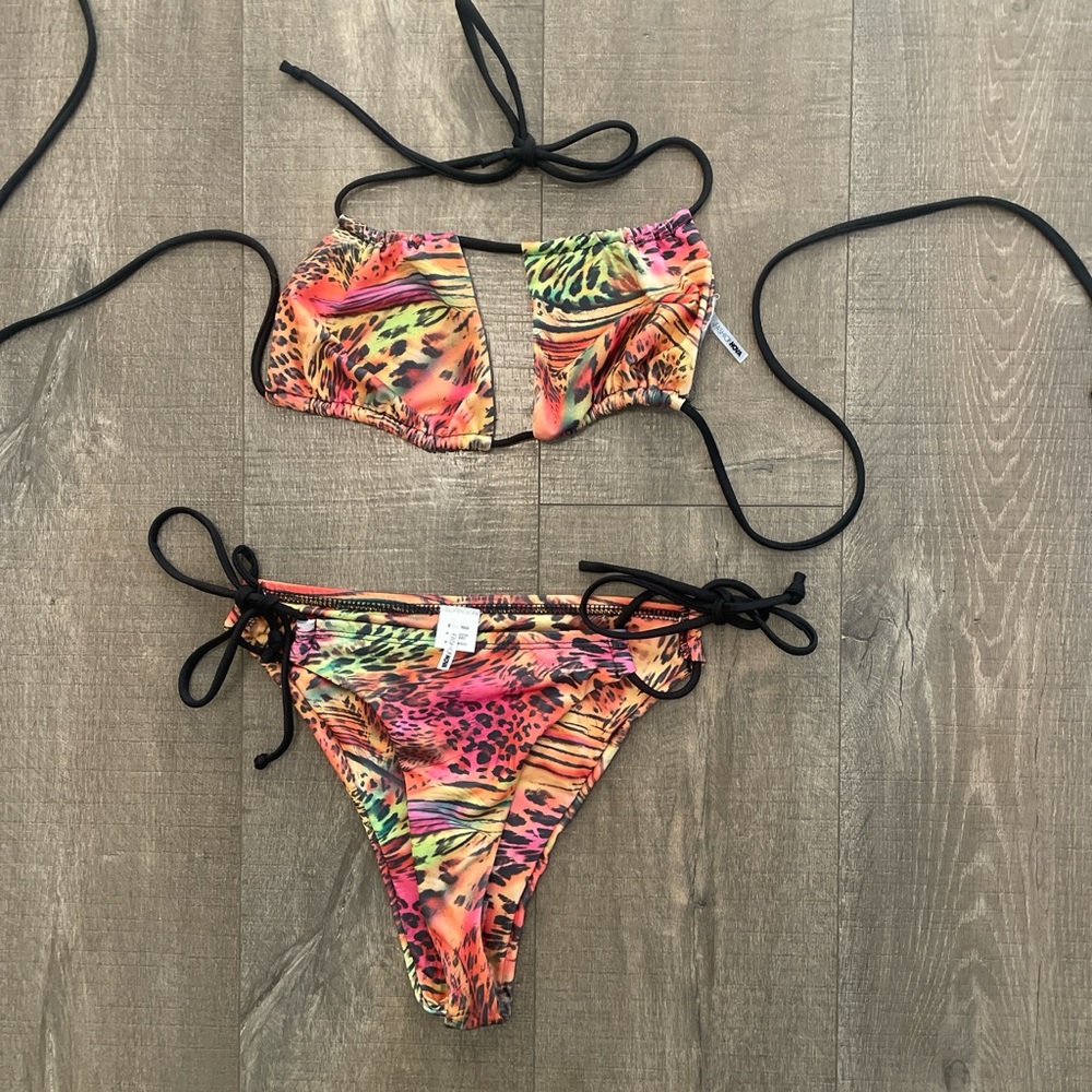 Fashion Nova Multicolor Bikini Set